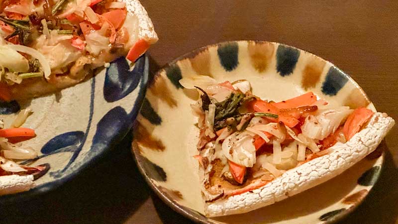 ガツンとくるベジピザ、いただきましょう！