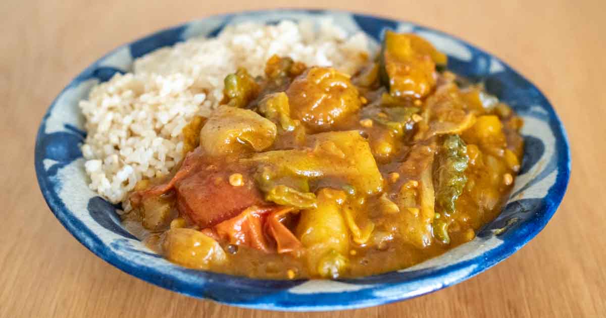 旬の夏野菜無水カレー